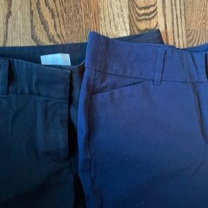 Loft Skinny Curvy pant, Ankle length black &navy